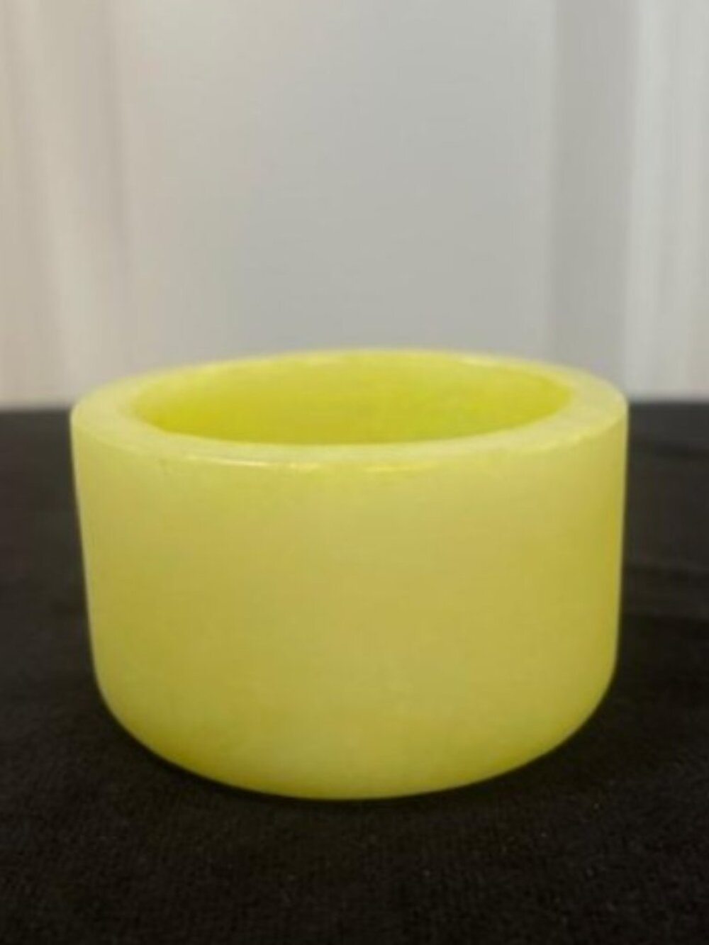 Anthropologie/Terrain Colorful Alabaster Pinch Bowl in Yellow - NWT